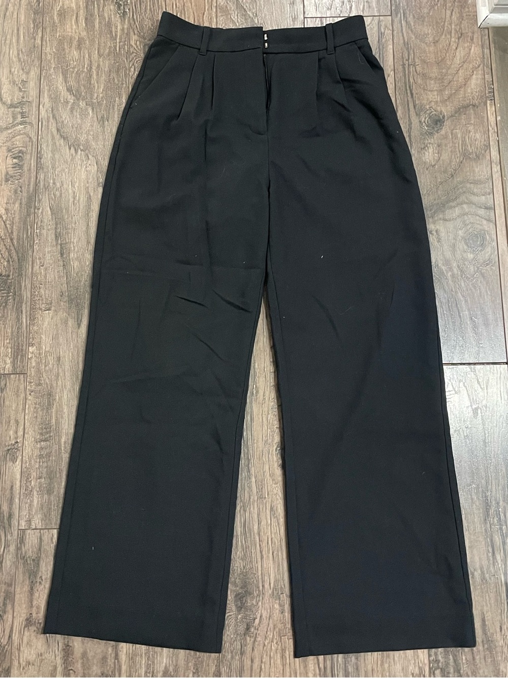 Abercrombie & Fitch Women's Black Sloan Wide-Leg Pants